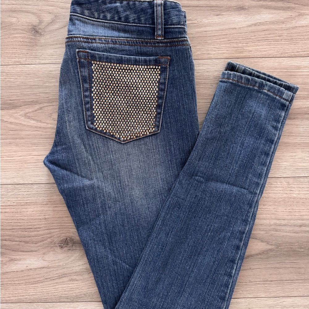 Mickael Kors Blue Jeans with Embellished Pocket